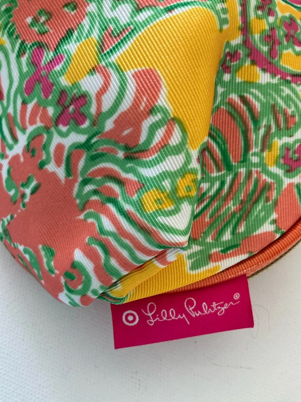 Lilly Pulitzer Small Zip Cosmetic Pouch Makeup Bag Tropical Print